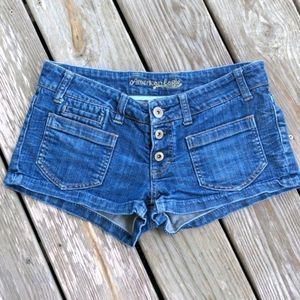 American Eagle blue denim jeans button